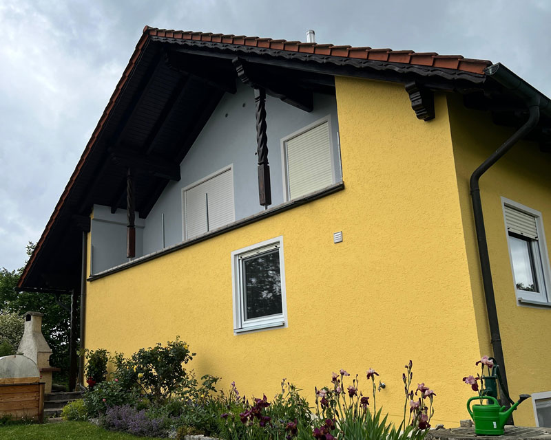 Fassadengestaltung eines Einfamilienhaus in Regenstauf